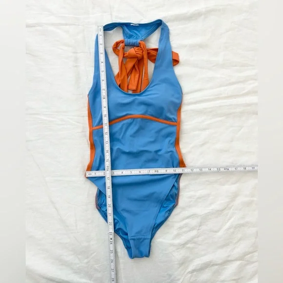 Fabletics Lace-Up Racerback Swimsuit - Picture 9 of 15